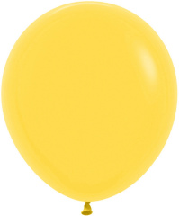S Шар (18''/46 см) Желтый (020), пастель, 25 шт. (118020)